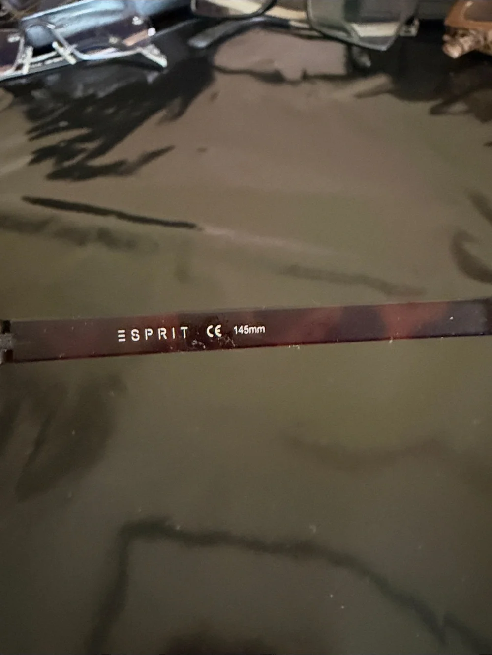 Esprit Men's Rectangular Eyeglasses in Dark Brown